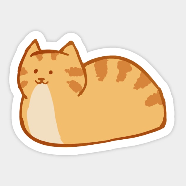 Cat Loaf Sticker by little-ampharos